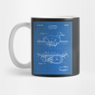 Duck Decoy Patent - Hunter Outdoors Hunting Art - Blueprint Mug